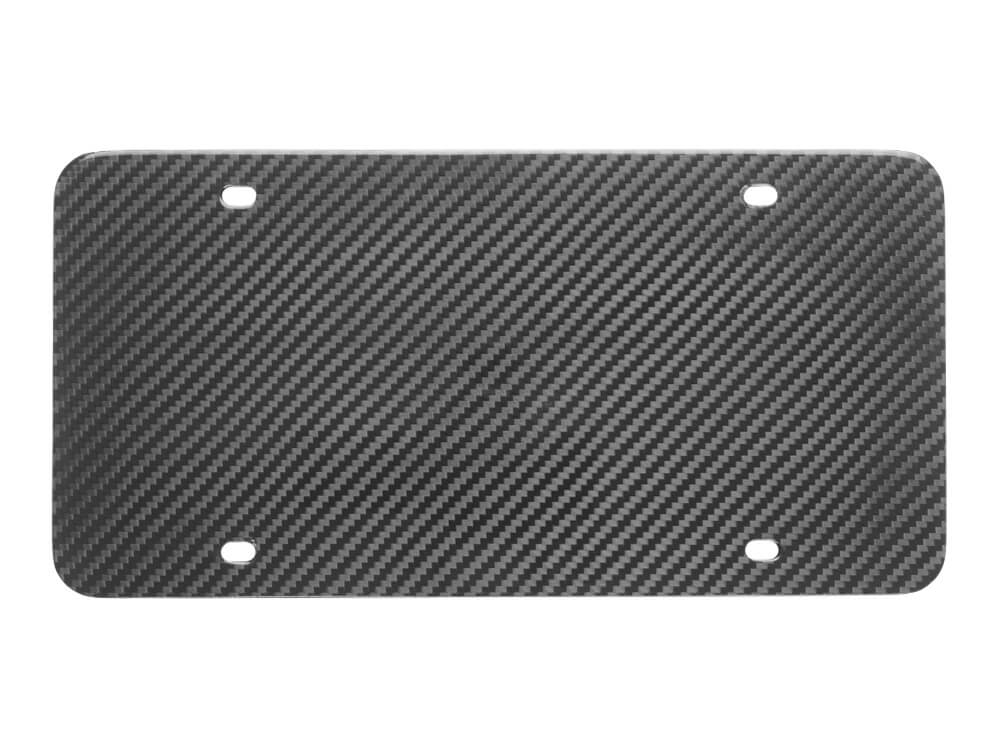 Blank Carbon Fiber License Plate - Gloss Finish