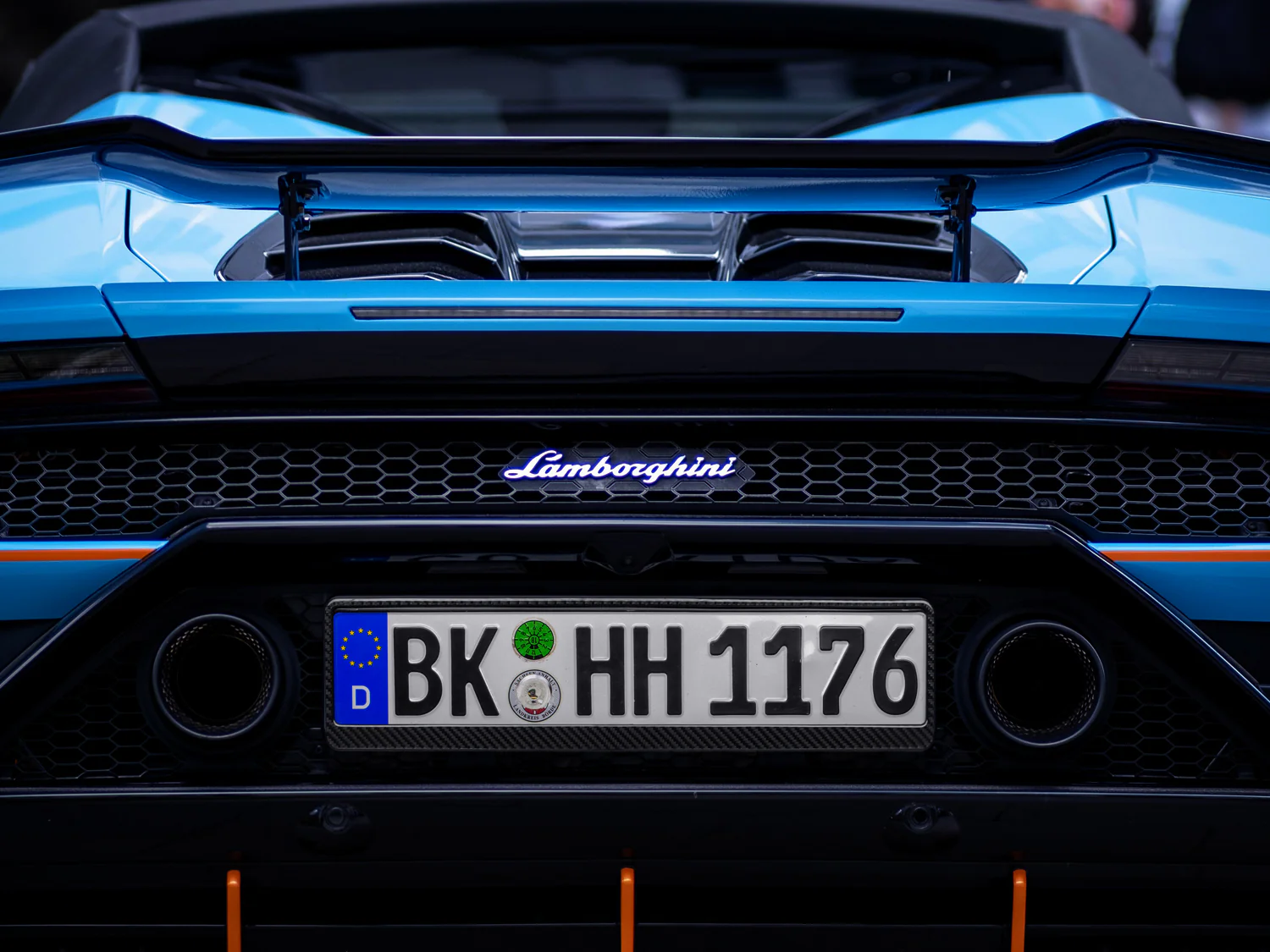 Carbon Fiber Euro License Plate Frame - Gloss Finish - Image 2