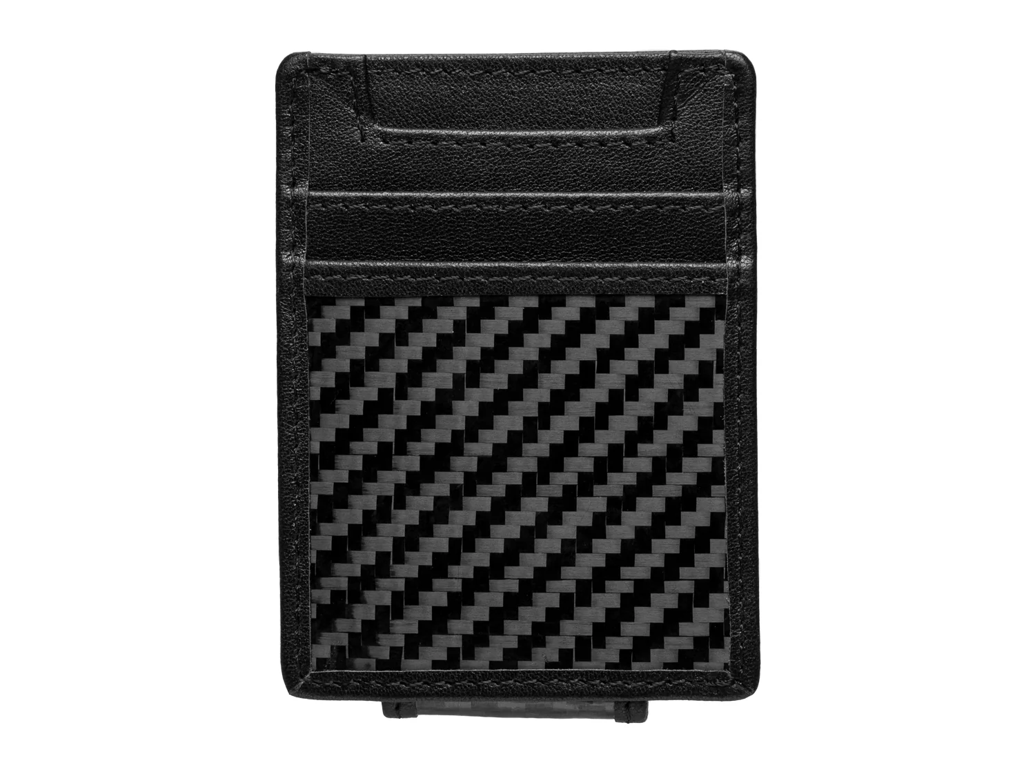 CarbonFG Carbon Fiber & Leather Money Clip Wallet - Image 4