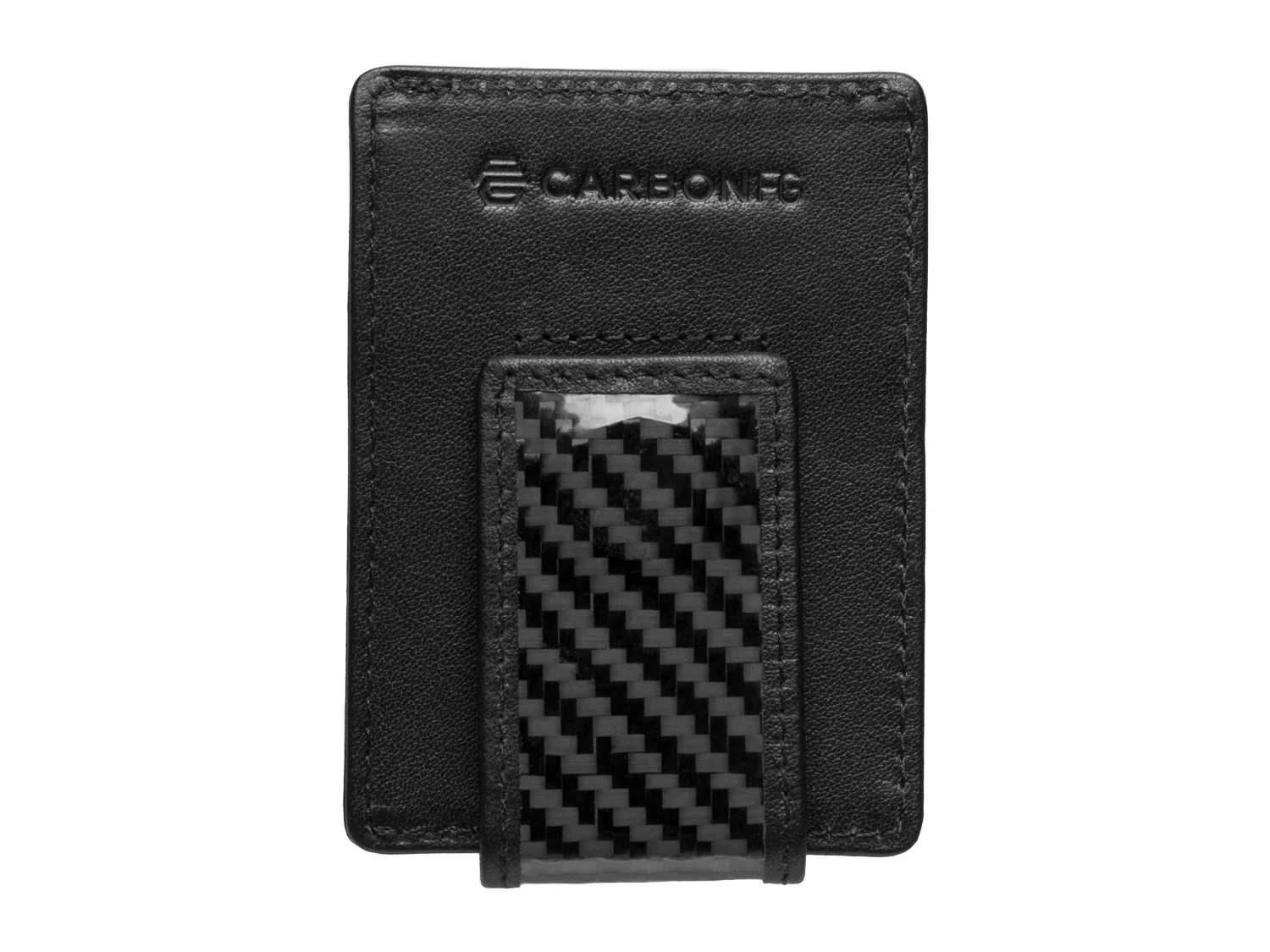 CarbonFG Carbon Fiber & Leather Money Clip Wallet - Image 5
