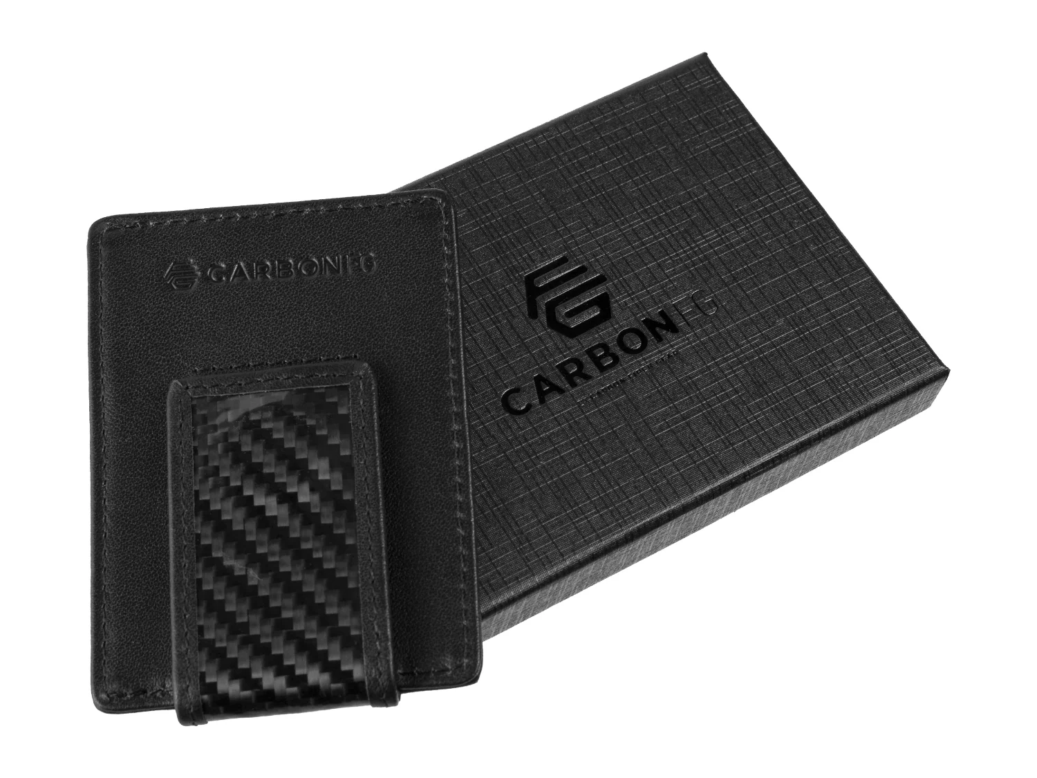 CarbonFG Carbon Fiber & Leather Money Clip Wallet - Image 8