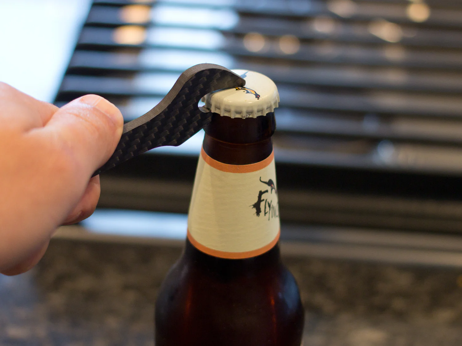 Carbon Fiber Wrench Bottle Opener - Image 3