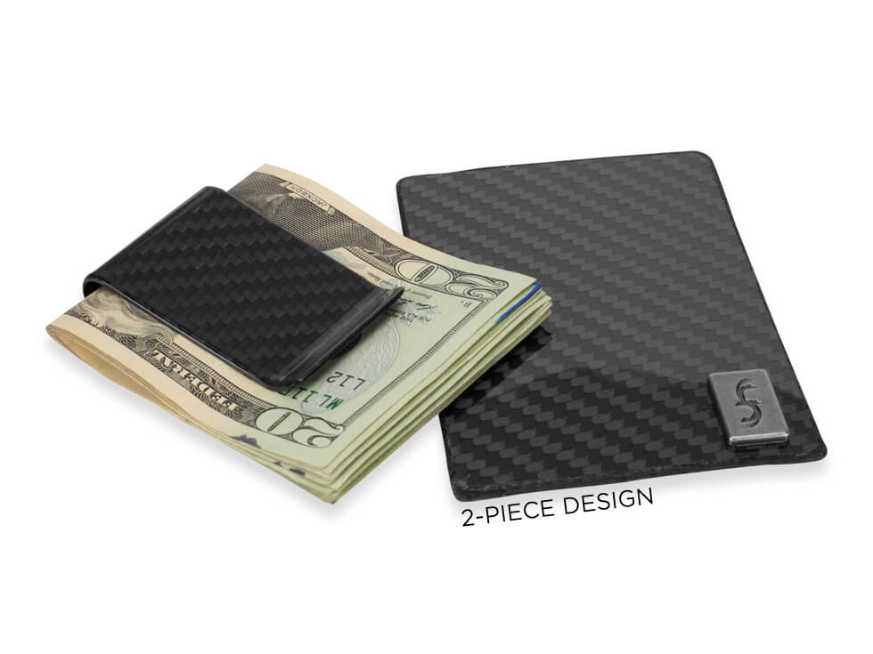 Common Fibers FIT Carbon Fiber Removable Money Clip Wallet - Image 4