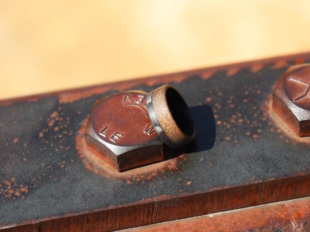 Craftsman 70/30 Carbon Fiber & Walnut Wood Ring - Image 2