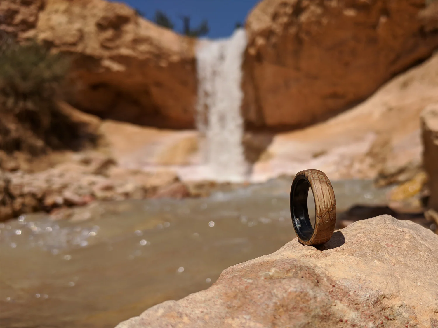 Distiller Carbon Fiber & Reclaimed Whiskey Barrel Ring - Image 5