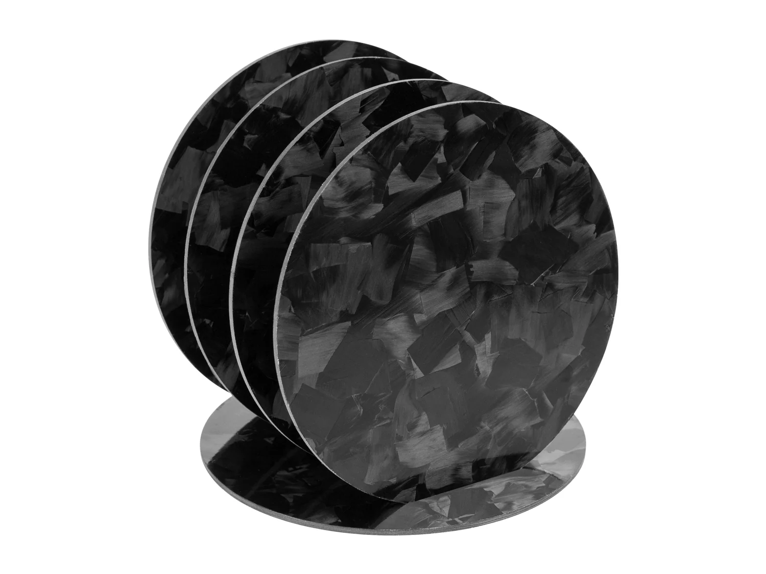 CarbonFG Forged Carbon Fiber Coaster Set - Image 4