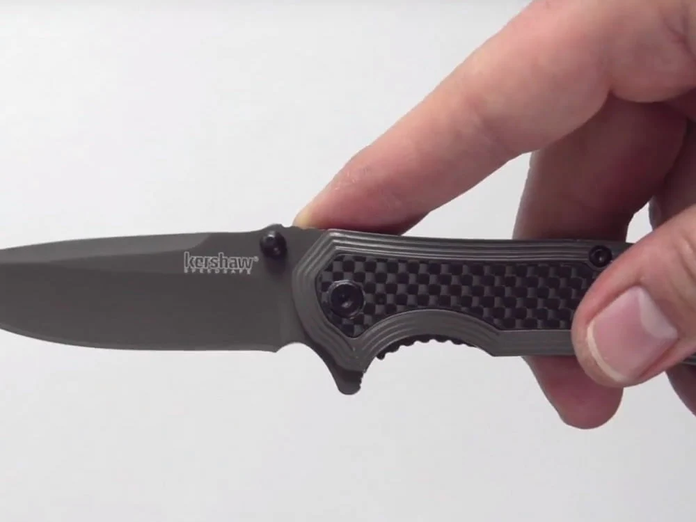 Kershaw Fringe Carbon Fiber A/O Frame Lock Knife - Image 6
