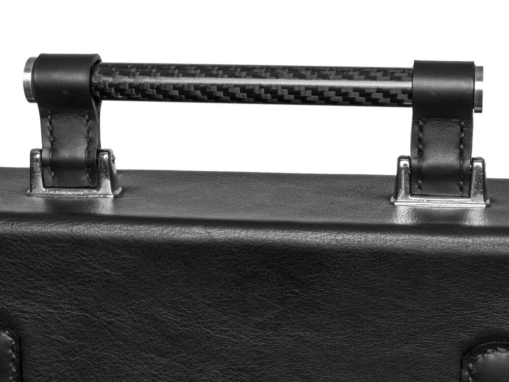 Londono Boston Carbon Fiber and Leather Business Bag - Image 4
