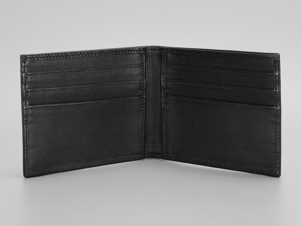 Londono Carbon Fiber and Leather All Black Sports Wallet - Image 4