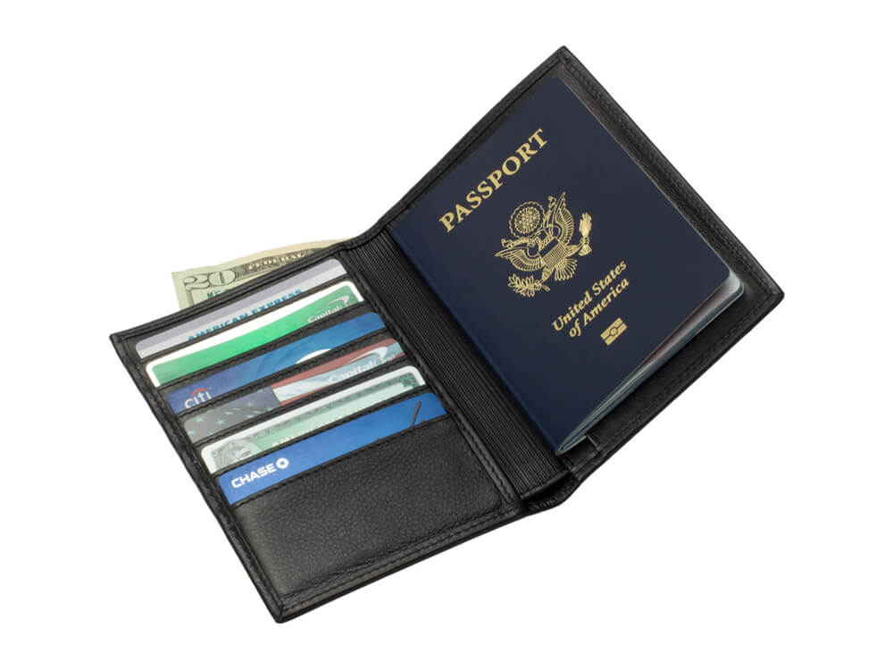 Carbon Fiber and Leather Passport Holder Wallet by Londono - Image 3