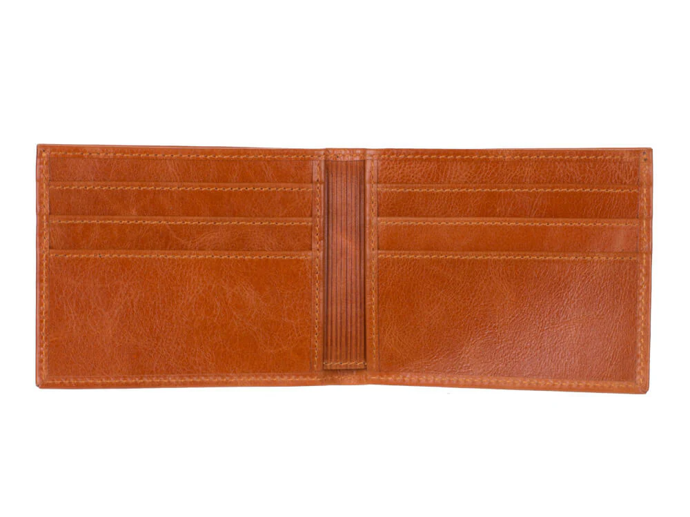 Londono Carbon Fiber and Leather Sports Wallet / Light Brown - Image 4