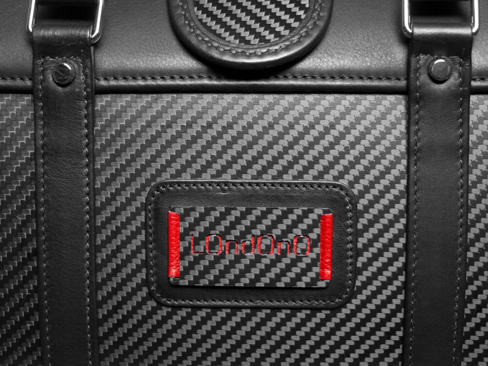 Londono Easy Travel Carbon Fiber and Leather Weekend Bag - Image 4