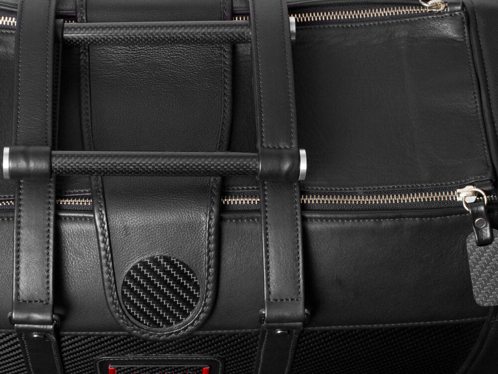 Londono Easy Travel Carbon Fiber and Leather Weekend Bag - Image 5