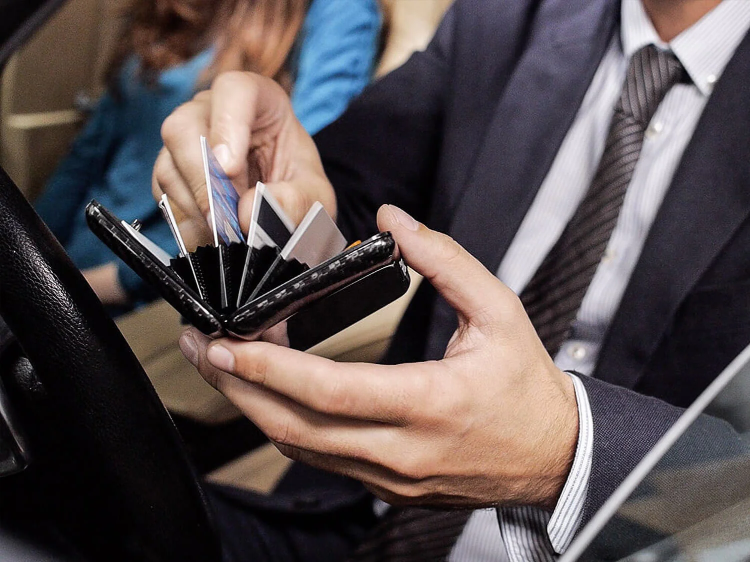 Ogon Smart Case Oslo / Twill Carbon Fiber Wallet - Image 4