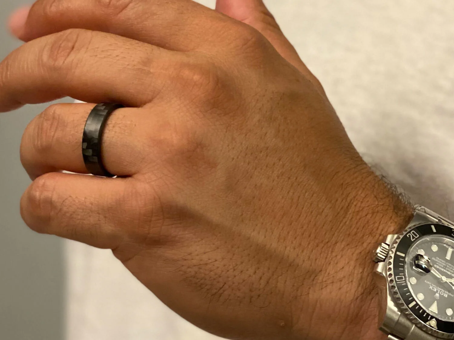 Oliver Paul Monterey Matte Carbon Fiber Ring - Image 3