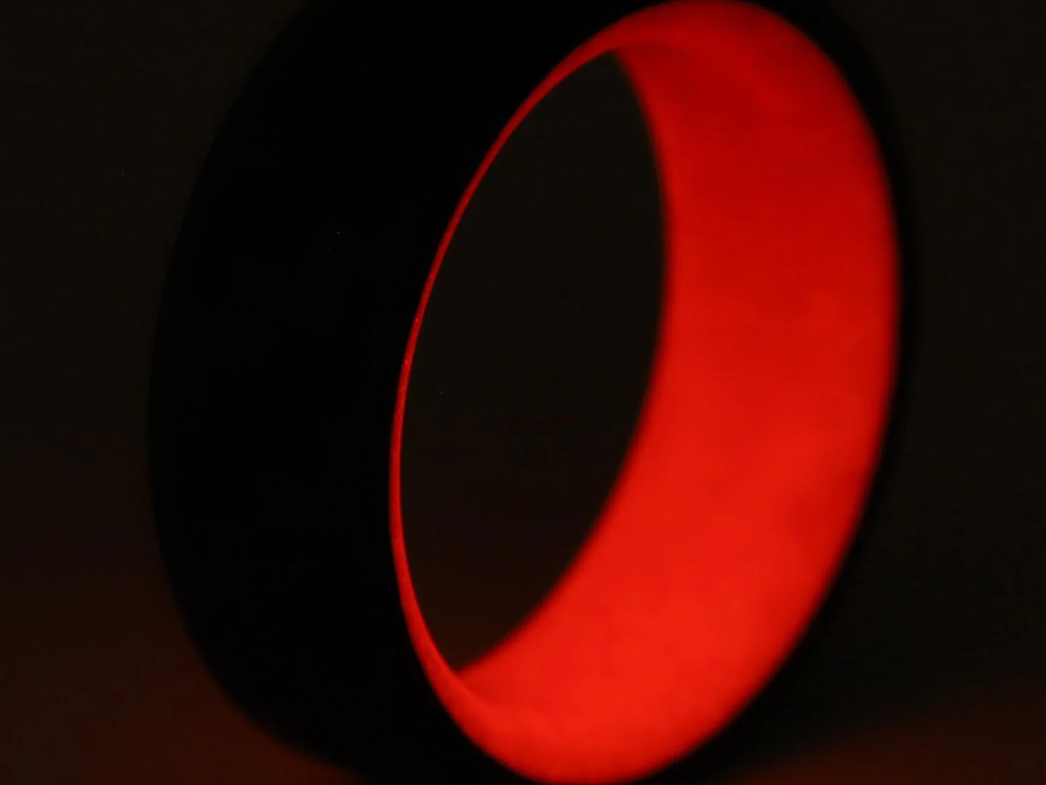Red Racer Carbon Fiber Glow Ring - Image 2