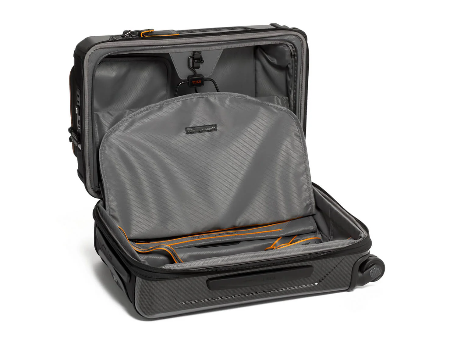 TUMI x McLaren Aero International Expandable 4 Wheel Carry-On / Black with Papaya - Image 3
