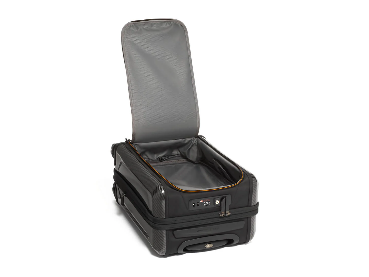 TUMI x McLaren Aero International Expandable 4 Wheel Carry-On / Black with Papaya - Image 4