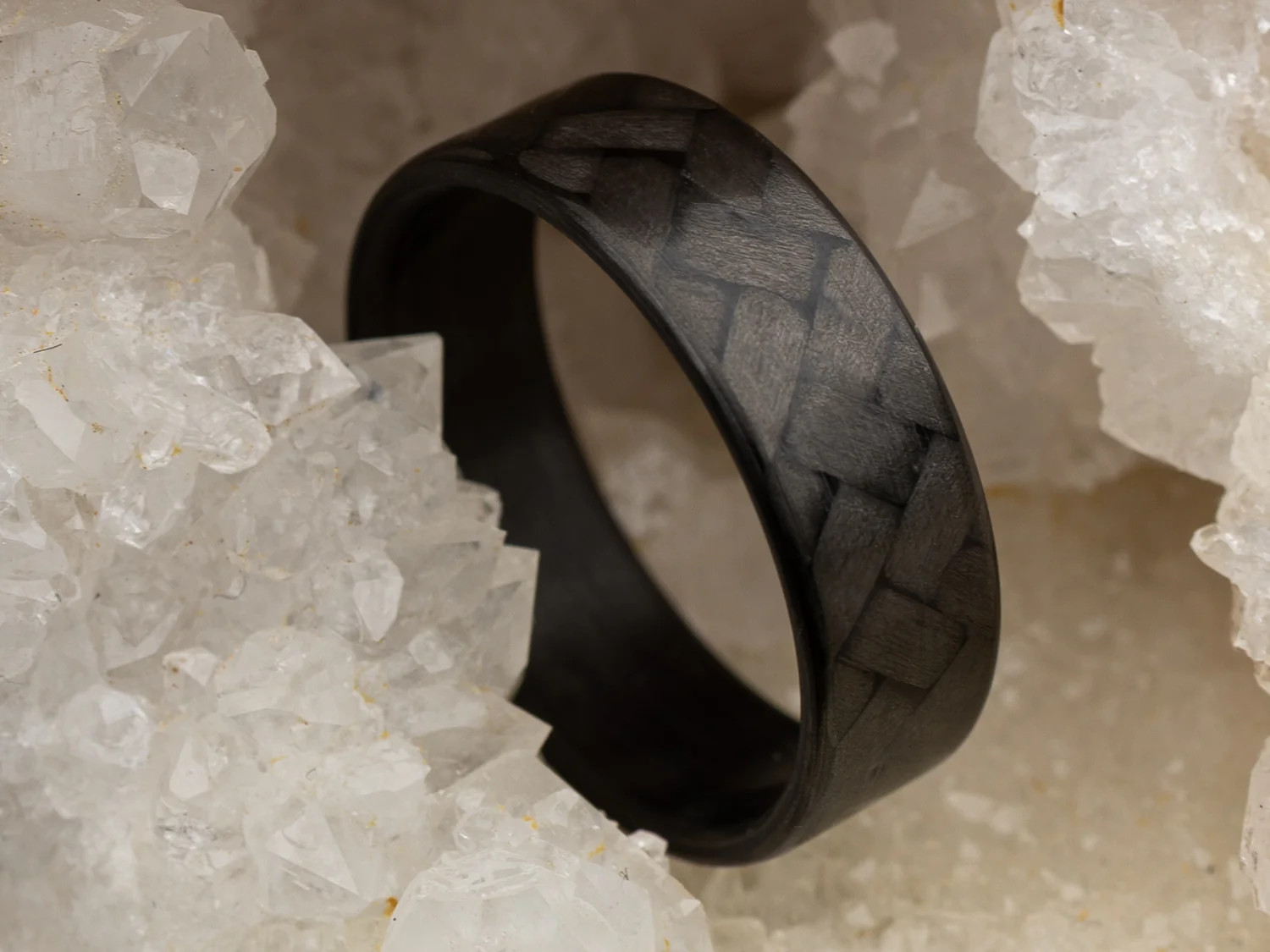 CarbonFG Ultra Forty Five Ring - Carbon Fiber / 45 Twill Weave / 6mm - Image 3