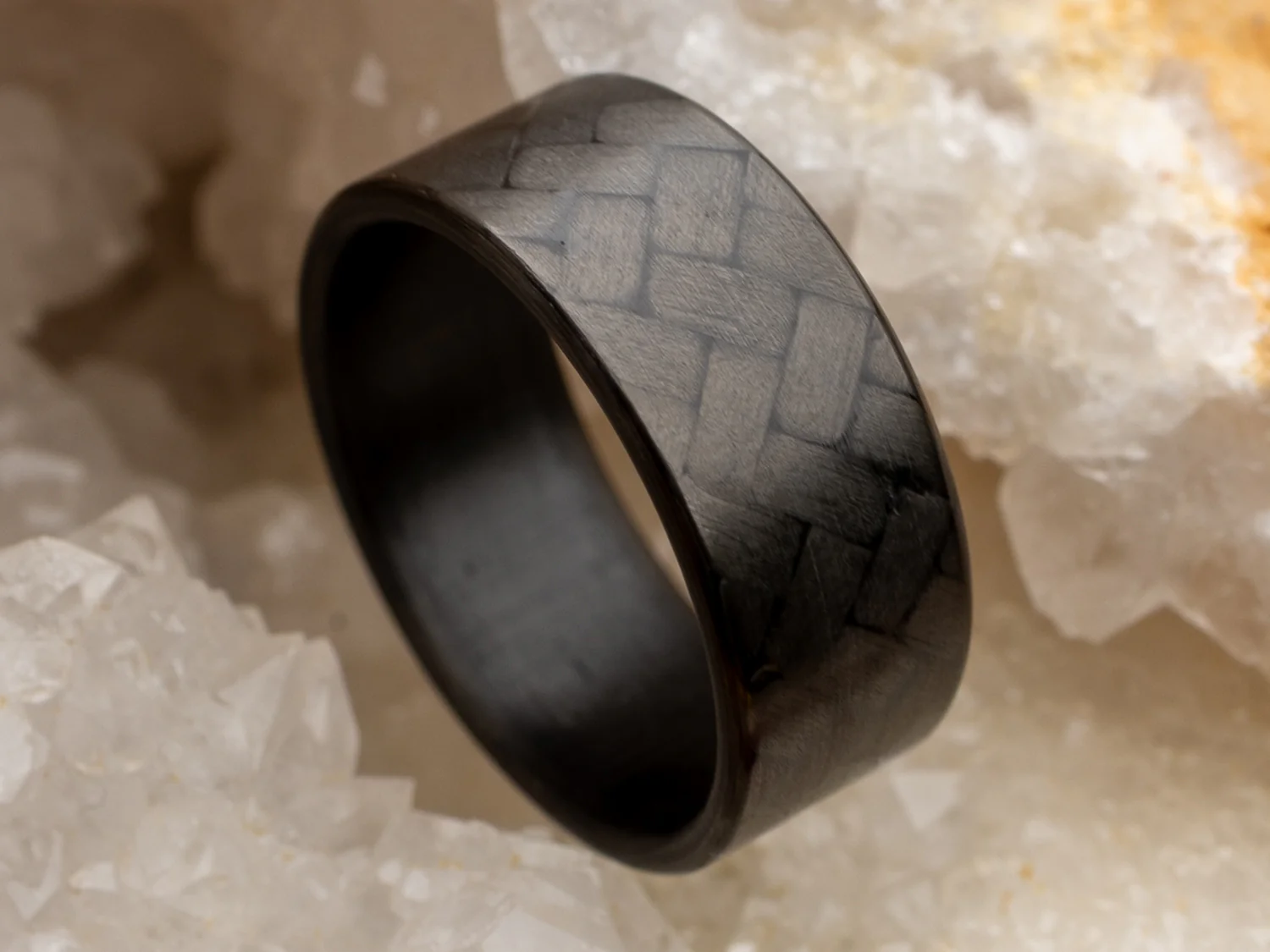 CarbonFG Ultra Forty Five Ring - Carbon Fiber / 45 Twill Weave / 8mm - Image 4