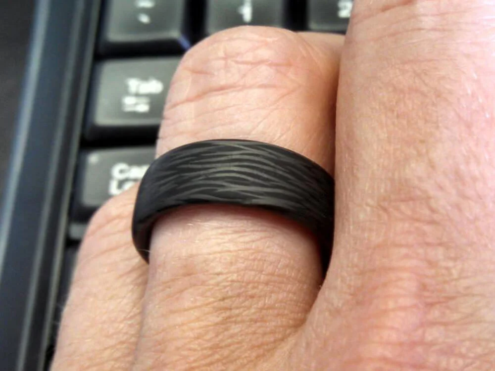 Wave Carbon Fiber Ring - Image 4