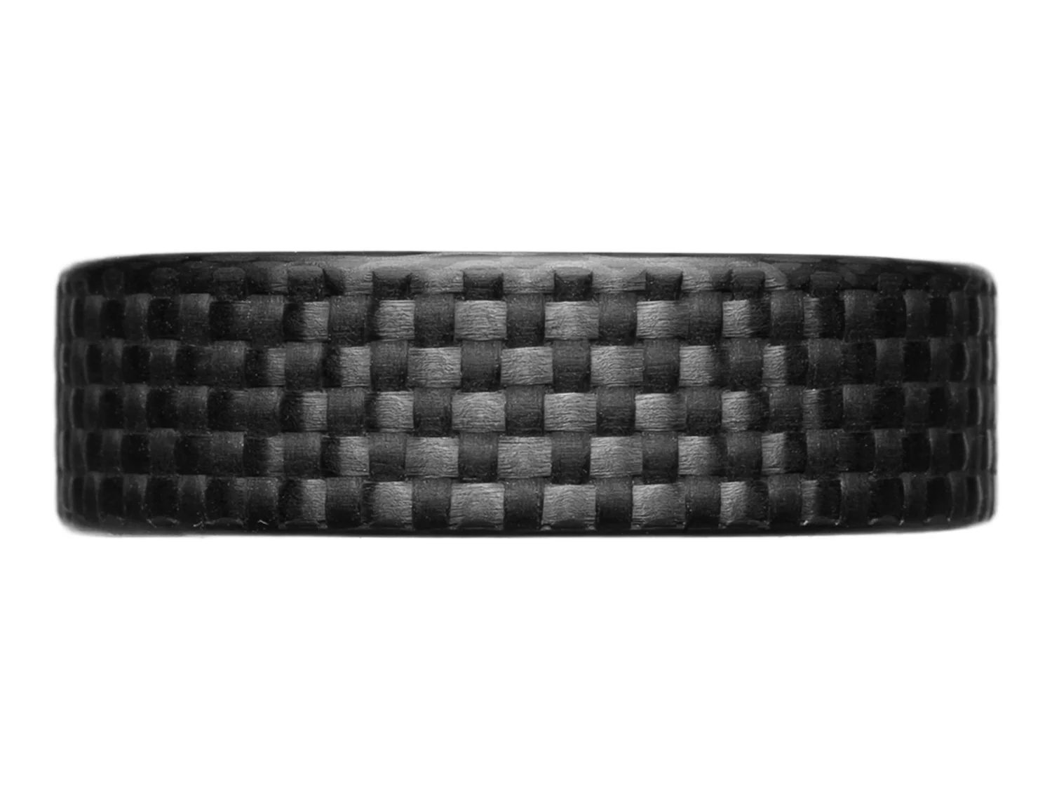 CarbonFG WeaveForce Gridlock Carbon Fiber Ring - Carbon Fiber / Textured 1k Plain Weave / 6mm - Image 3