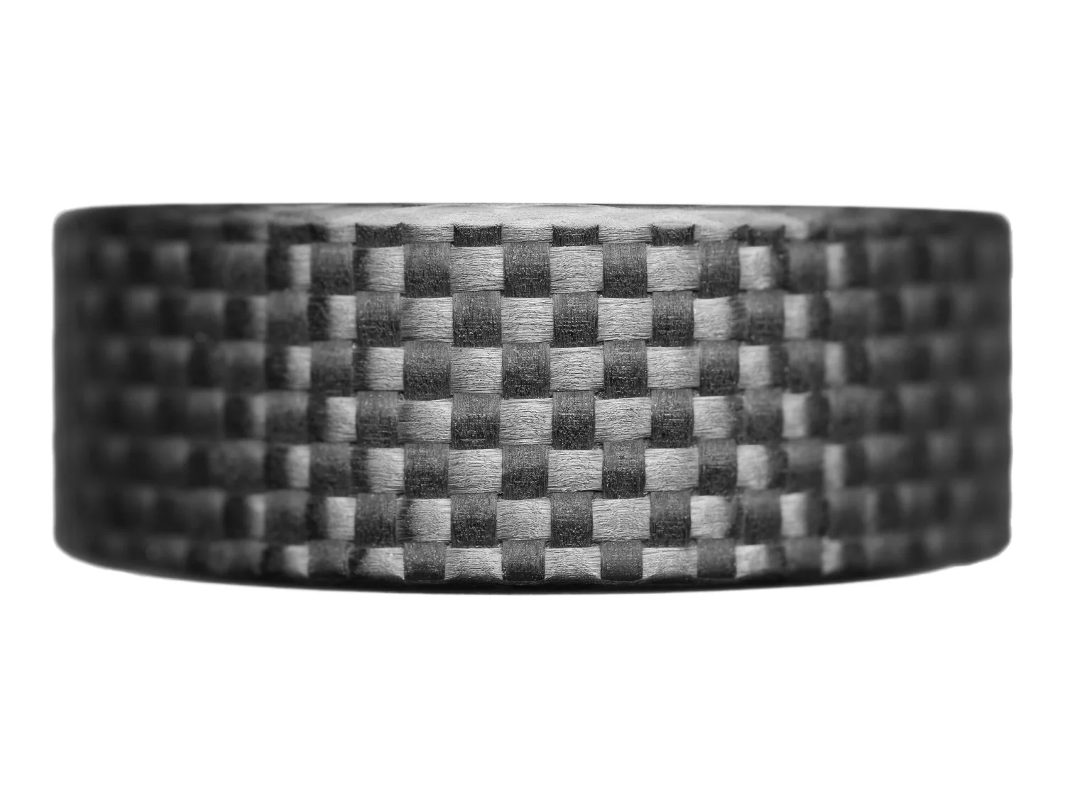 CarbonFG WeaveForce Gridlock Carbon Fiber Ring - Carbon Fiber / Textured 1k Plain Weave / 8mm - Image 3