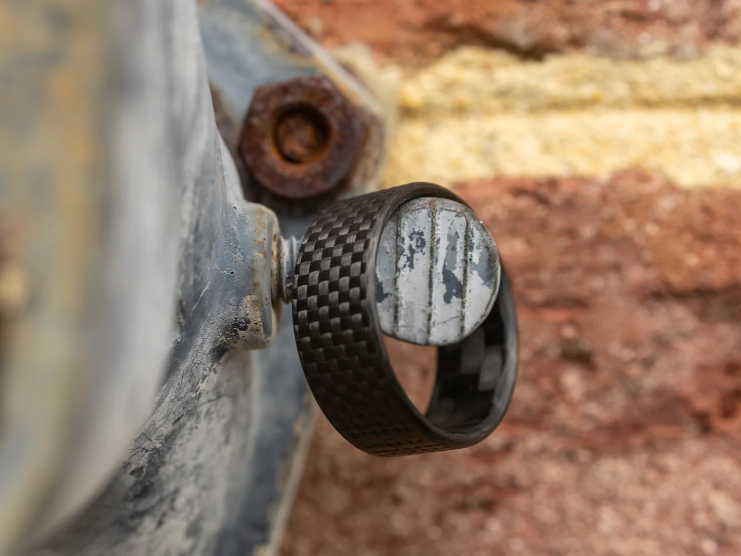 CarbonFG WeaveForce Gridlock Carbon Fiber Ring - Carbon Fiber / Textured 1k Plain Weave / 8mm - Image 4